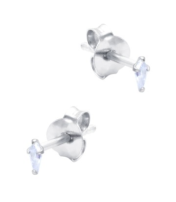 Beautiful CZ Crystal Silver Stud Earring STS-6220